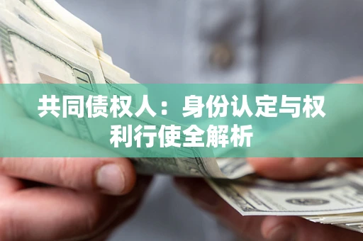 北京共同债权人：身份认定与权利行使全解析