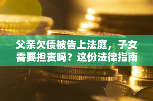 北京父亲欠债被告上法庭，子女需要担责吗？这份法律指南必须看完