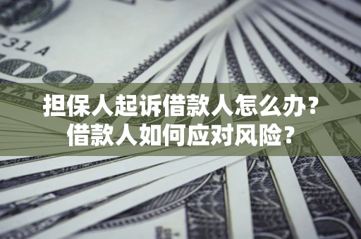 北京担保人起诉借款人怎么办？借款人如何应对风险？