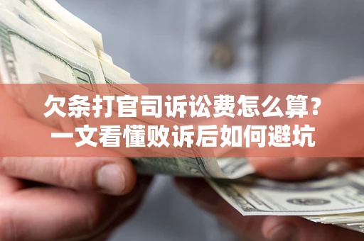 北京欠条打官司诉讼费怎么算？一文看懂败诉后如何避坑
